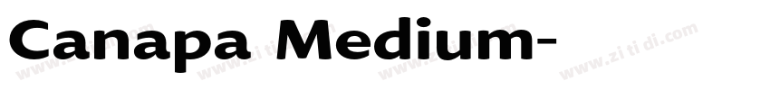Canapa Medium字体转换